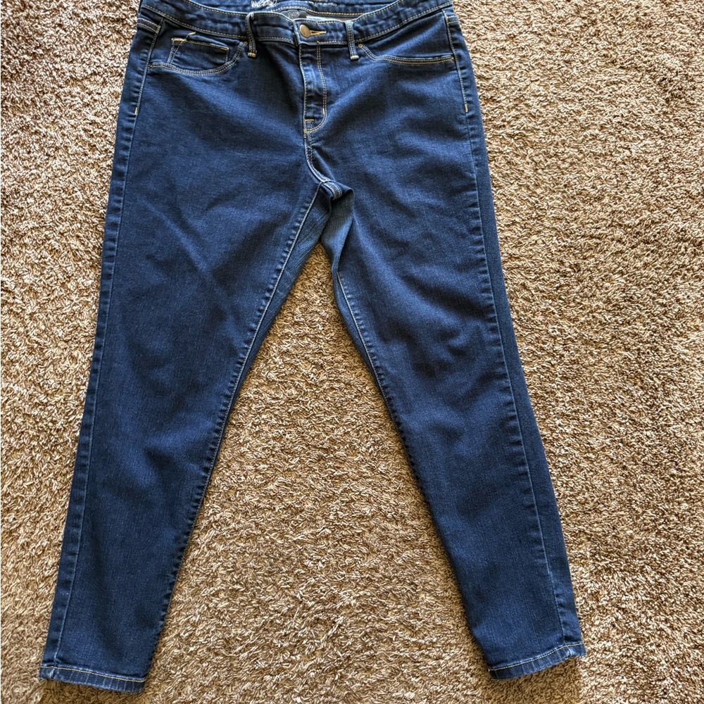 Mossimo Supply Co. Blue Skinny Jeans Sz 14